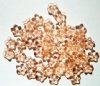 50 3x8mm Transparent Rosaline Cupped Flower Beads